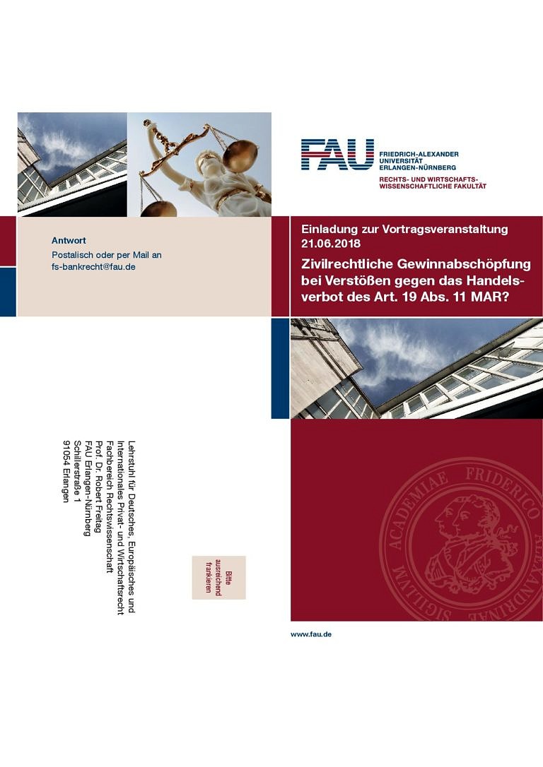 Zivilrechtliche Gewinnabschöpfung bei Verstößen gegen das Handelsverbot des Art. 19 Abs. 11 MAR?